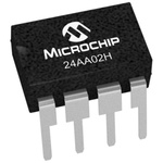 Microchip 24AA02H-I/P, 2kbit EEPROM Memory, 3500ns 8-Pin PDIP Serial-2 Wire