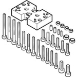 Festo Adapter DHAA-G-G6-8-B8-16, For Use With Pneumatic Cylinder & Actuator