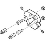 Festo Adapter HAPG-SD2-2, For Use With Pneumatic Cylinder & Actuator
