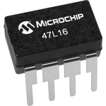 Microchip EERAM, 47L16-I/P- 16kbit
