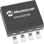 Microchip 24AA02E48T-I/SN, 2kbit Serial EEPROM Memory 8-Pin SOIC Serial-2 Wire, Serial-I2C