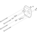 Festo Adapter HAPG-SD2-27, For Use With Pneumatic Cylinder & Actuator