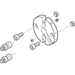 Festo Adapter HAPG-SD2-9, For Use With Pneumatic Cylinder & Actuator
