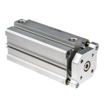 SMC Pneumatic Guided Cylinder - 50mm Bore, 100mm Stroke, CQM Series, Double Acting