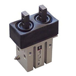 SMC 2 Finger Double Action Pneumatic Gripper, MHK2-12D, Parallel Gripping Type
