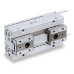 SMC 2 Finger Double Action Pneumatic Gripper, MHF2-16D1R, Low Profile, Parallel Gripping Type