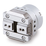 SMC 2 Finger Double Action Pneumatic Gripper, MHR2-15R, Rotary Actuated Air Gripper Gripping Type