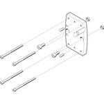 Festo Adapter HAPG-SD2-28, For Use With Pneumatic Cylinder & Actuator