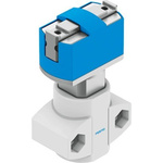 Festo 2 Finger Single Action Pneumatic Gripper, HGPM-12-EZ-G6, Parallel Gripping Type