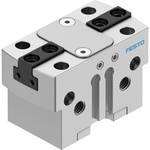 Festo 2 Finger Double Action Pneumatic Gripper, HGPT-16-A-B-F, Parallel Gripping Type