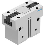 Festo 2 Finger Double Action Pneumatic Gripper, HGPT-63-A-B-F-G2, Parallel Gripping Type