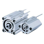 SMC Pneumatic Guided Cylinder - 12mm Bore, 10mm Stroke, CQ2 Series, Double Acting