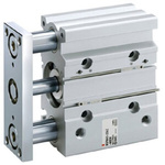 SMC Pneumatic Guided Cylinder - 80mm Bore, 75mm Stroke, MGP Series, Double Acting