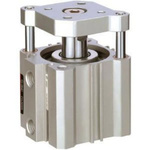 SMC Pneumatic Guided Cylinder - 32mm Bore, 25mm Stroke, CQM Series, Double Acting