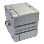 RS PRO Pneumatic Compact Cylinder - 80mm Bore, 25mm Stroke, Double Acting