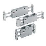Slide unit, double rod, double acting, magnetic, 15mm bore, 25mm stroke, slide bearing