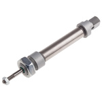 RS PRO Pneumatic Piston Rod Cylinder - 10mm Bore, 25mm Stroke, ISO 6432 Series, Double Acting