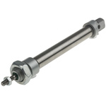 RS PRO Pneumatic Piston Rod Cylinder - 10mm Bore, 50mm Stroke, ISO 6432 Series, Double Acting