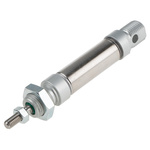 RS PRO Pneumatic Piston Rod Cylinder - 16mm Bore, 15mm Stroke, ISO 6432 Series, Double Acting