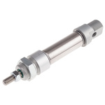 RS PRO Pneumatic Piston Rod Cylinder - 20mm Bore, 25mm Stroke, ISO 6432 Series, Double Acting