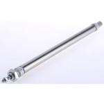 RS PRO Pneumatic Piston Rod Cylinder - 16mm Bore, 200mm Stroke, ISO 6432 Series, Double Acting
