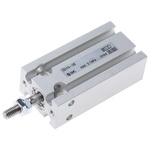 SMC Pneumatic Piston Rod Cylinder - 10mm Bore, 10mm Stroke, CU Series, Double Acting