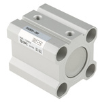 SMC Pneumatic Compact Cylinder - 20mm Bore, 20mm Stroke, CQ2 Series, Double Acting