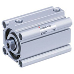SMC Pneumatic Compact Cylinder - 63mm Bore, 100mm Stroke, Double Acting