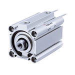 SMC Pneumatic Compact Cylinder - 50mm Bore, 15mm Stroke, Double Acting