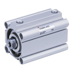 SMC Pneumatic Compact Cylinder - 25mm Bore, 15mm Stroke, Double Acting