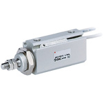 SMC Pneumatic Piston Rod Cylinder - 10mm Bore, 25mm Stroke, CJP2 Series, Double Acting