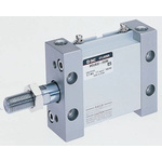 SMC Pneumatic Piston Rod Cylinder - 32mm Bore, 25mm Stroke, MU Series, Double Acting
