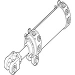 Festo Pneumatic Piston Rod Cylinder - 549565, 63mm Bore, 100mm Stroke, DW Series, Double Acting
