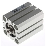 SMC Pneumatic Compact Cylinder - 25mm Bore, 20mm Stroke, CQS Series, Double Acting