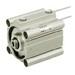SMC Pneumatic Compact Cylinder - 20mm Bore, 20mm Stroke, CQ2K Series, Double Acting