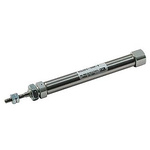 SMC Pneumatic Piston Rod Cylinder - 6mm Bore, 30mm Stroke, Double Acting