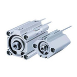 SMC Pneumatic Compact Cylinder - 16mm Bore, 10mm Stroke, CQ2 Series, Double Acting
