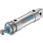 Festo Pneumatic Roundline Cylinder - 196031, 40mm Bore, 40mm Stroke, DSNU Series, Double Acting