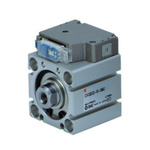 SMC Pneumatic Compact Cylinder - 40mm Bore, 20mm Stroke, CVQ Series, Double Acting