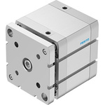 Festo Pneumatic Compact Cylinder - ADNGF-100-40, 100mm Bore, 40mm Stroke, ADNGF Series, Double Acting