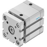Festo Pneumatic Compact Cylinder - ADNGF-50-25, 50mm Bore, 25mm Stroke, ADNGF Series, Double Acting
