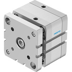 Festo Pneumatic Compact Cylinder - ADNGF-80-10, 80mm Bore, 10mm Stroke, ADNGF Series, Double Acting