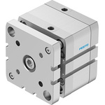 Festo Pneumatic Compact Cylinder - ADNGF-80-15, 80mm Bore, 15mm Stroke, ADNGF Series, Double Acting