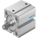 Festo Pneumatic Compact Cylinder - ADN-S-25, 25mm Bore, 10mm Stroke, ADN Series, Double Acting