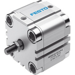 Festo Pneumatic Compact Cylinder - AEVUZ-100-15, 100mm Bore, 15mm Stroke, AEVUZ Series, Single Acting