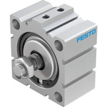 Festo Pneumatic Piston Rod Cylinder - ADVC-80-15-A-P, 80mm Bore, 15mm Stroke, ADVC Series, Double Acting