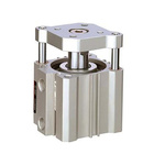 SMC Pneumatic Compact Cylinder - 16mm Bore, 15mm Stroke, CQM Series, Double Acting