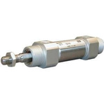 SMC Pneumatic Piston Rod Cylinder - 100mm Bore, 32mm Stroke, CM2-Z Series, Double Acting