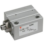 SMC Pneumatic Cylinder - CUJB20-35, 20mm Bore, 35mm Stroke, CUJ Series, Double Acting