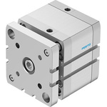 Festo Pneumatic Compact Cylinder - ADNGF-80-25, 80mm Bore, 25mm Stroke, ADNGF Series, Double Acting